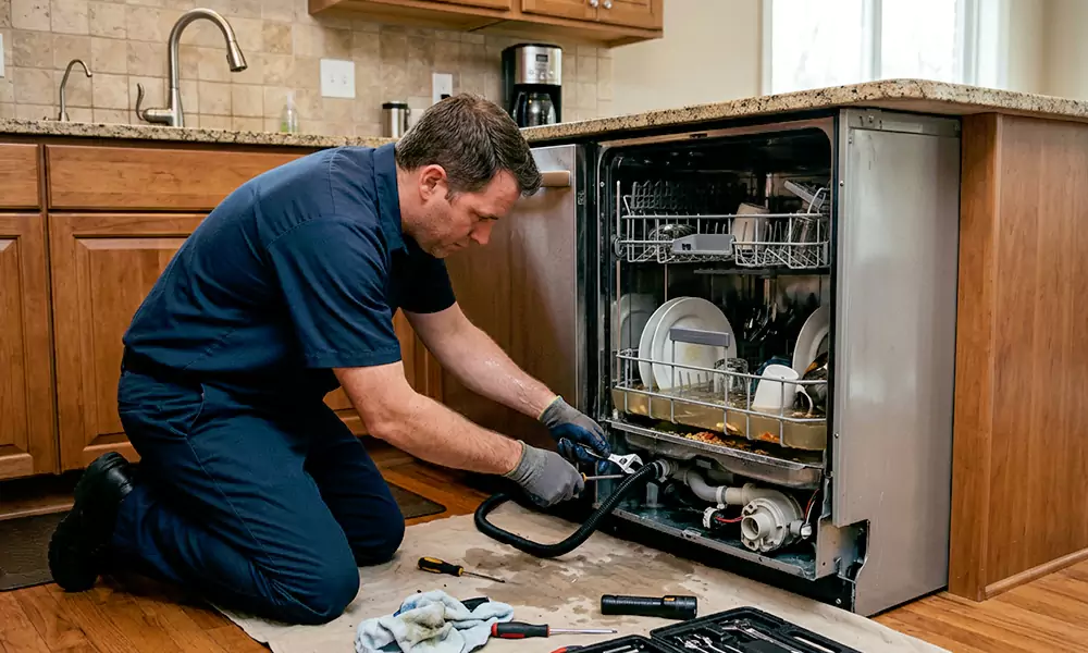 Dishwasher Not Draining Repair in Nashua, NH