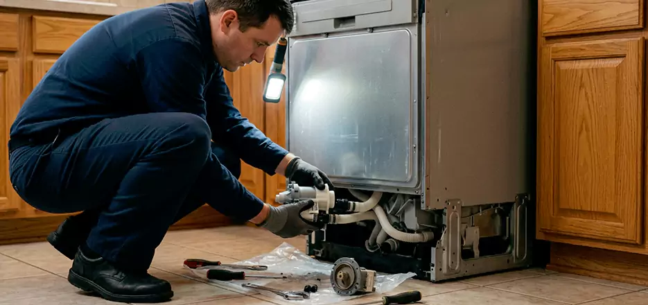 Dishwasher Drain Hose Repair in Nashua