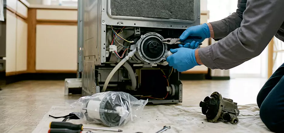 Dishwasher Motor Pump Replacement in Nashua