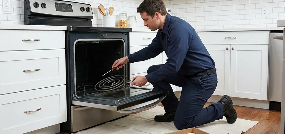 Oven Lower Heating Element Replacement in Nashua